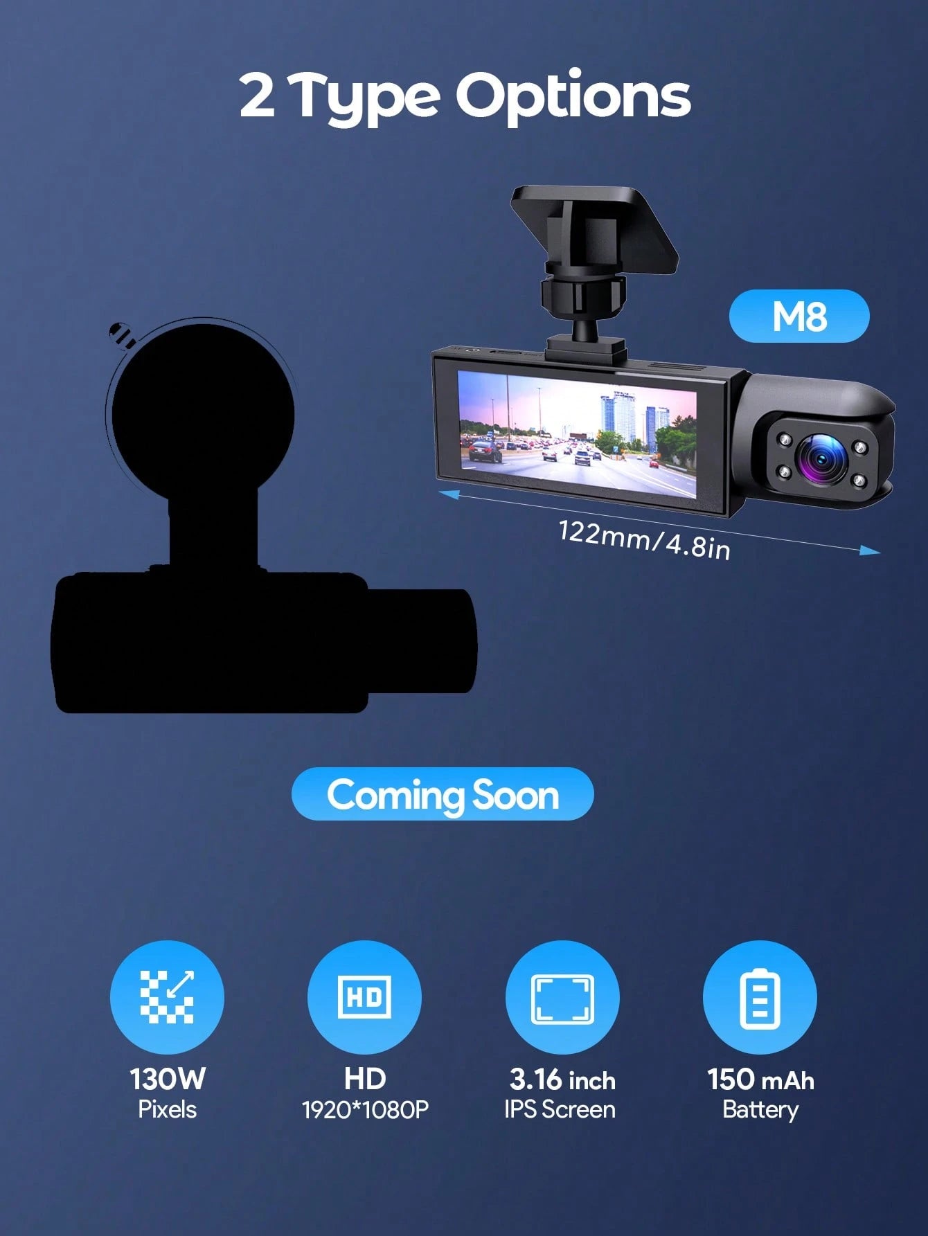 Teckwe 4K Dash Cam Front And Rear, Full HD 3 Channel Dashcam, Free 32GB Memory Card, Built-In WiFi Built-In GPS, Collision Sensor, Night Vision, HDR, IPS, 24h Parking Mode
