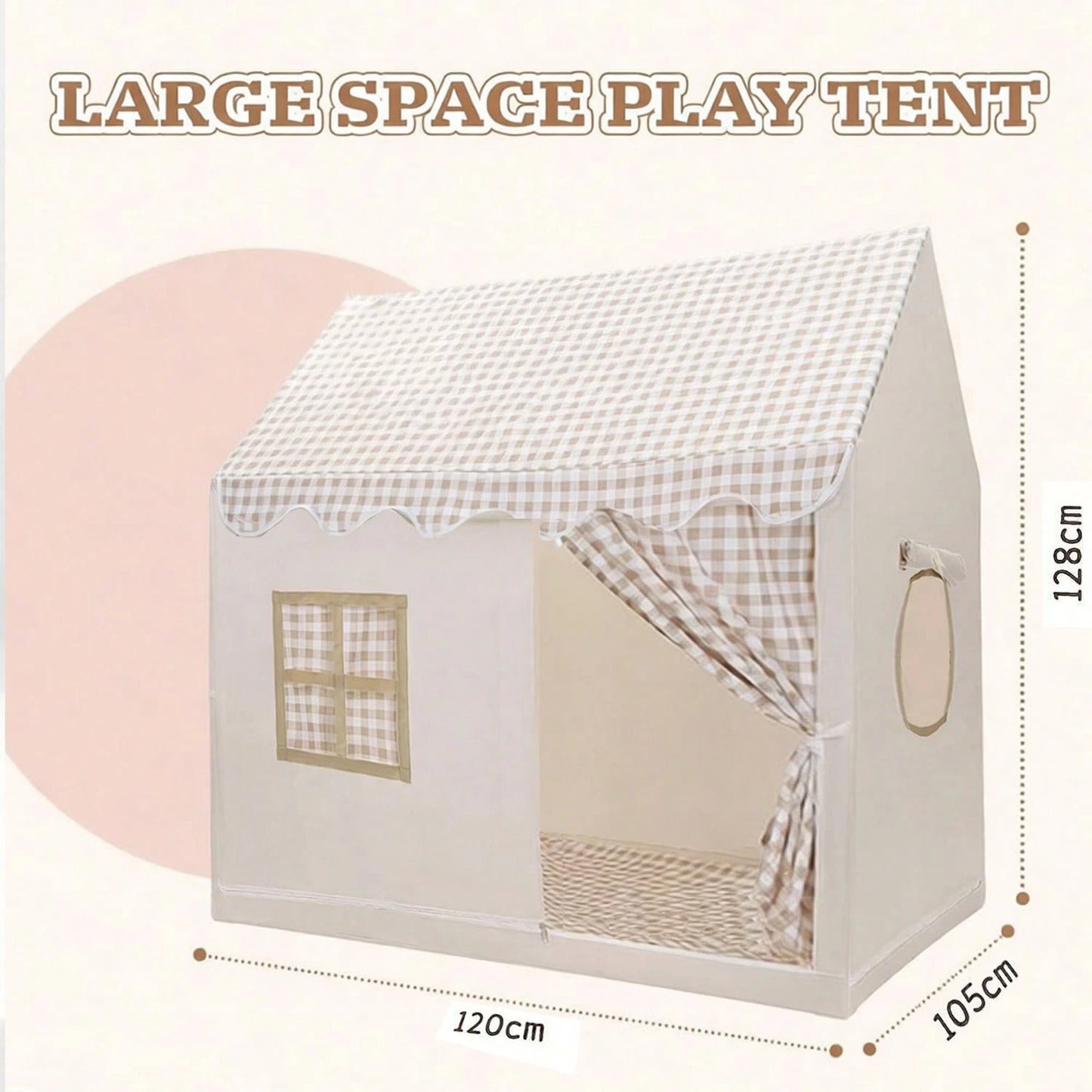 Tent Crawl For Boys & Girls Play Tent, Portable & Foldable Tents, Indoor Outdoor Tent Playhouse, Ideal Holiday Family Party Gift, Light Not Included