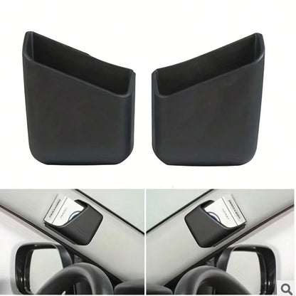 The Fashionable Car Rearview Mirror Storage Box- A Multi-Functional Phone Holder And A Key, Card And Essential Items Storage Box- An Ideal Space-Saving Accessory For All Vehicle Models!