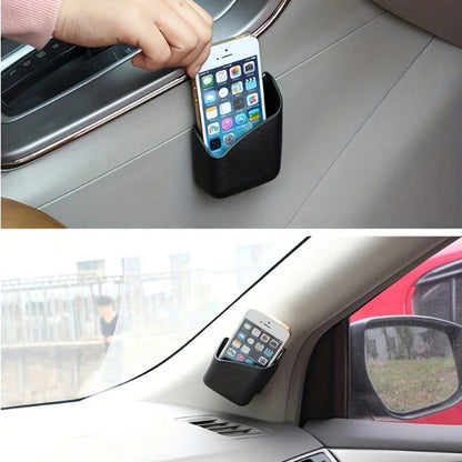 The Fashionable Car Rearview Mirror Storage Box- A Multi-Functional Phone Holder And A Key, Card And Essential Items Storage Box- An Ideal Space-Saving Accessory For All Vehicle Models!