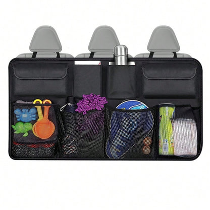 The Rear Seat Suspension Storage Bag Is Designed Specifically For Organizing And Storing Items In The Trunk Of SUVs, Trucks, And MPVs. It Is Waterproof And Foldable, Equipped With Four Pockets, Provid