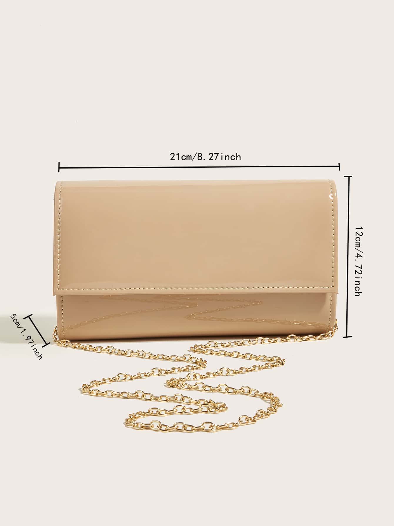 This Fashionable, Elegant, Understated, And Luxurious Solid Color Mirror PU Leather Clutch Is Lightweight And Portable, Making It An Ideal Choice For Teenagers, Women, College Students, Young Professi