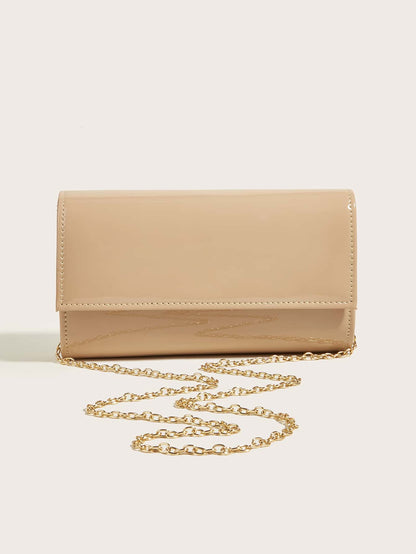 This Fashionable, Elegant, Understated, And Luxurious Solid Color Mirror PU Leather Clutch Is Lightweight And Portable, Making It An Ideal Choice For Teenagers, Women, College Students, Young Professi