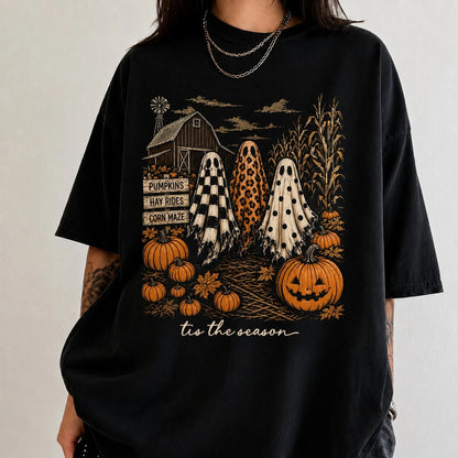 Tis The Season T-Shirt, Halloween Ghost Shirt, Spooky Season Shirt