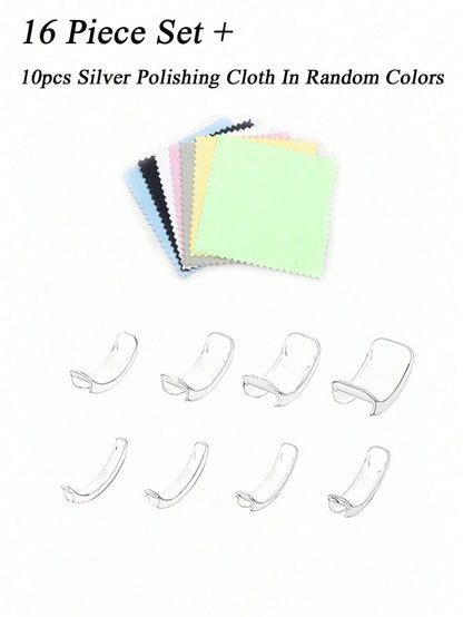 Transparent Ring Size Adjuster, Invisible Ring Adjuster, Women's Loose Finger Ring Size Reducer Invisible Sticker, Transparent DIY Sewing Jewelry Tool Set Adjuster, Suitable For Wedding Rings And Jewe