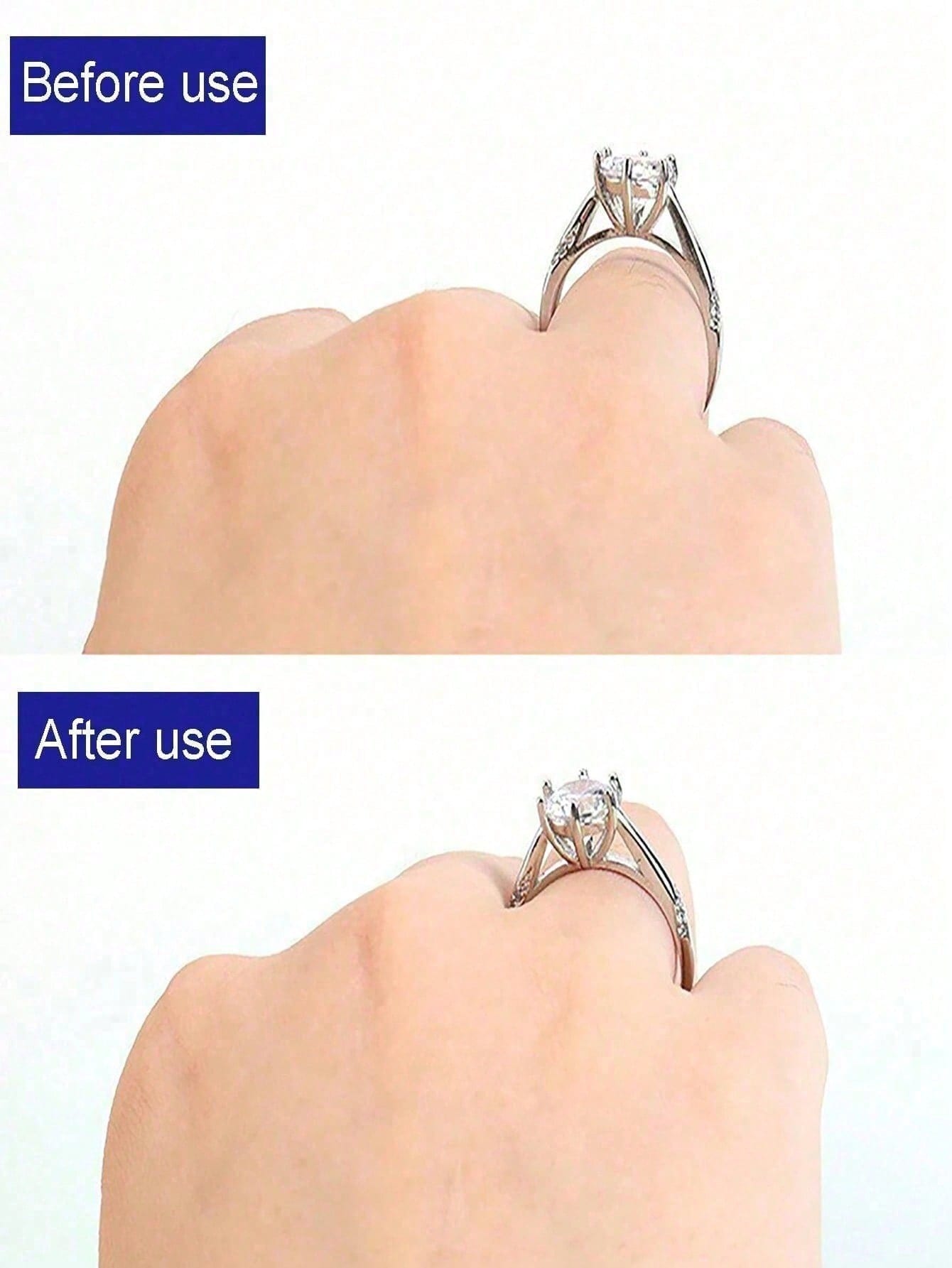 Transparent Ring Size Adjuster, Invisible Ring Adjuster, Women's Loose Finger Ring Size Reducer Invisible Sticker, Transparent DIY Sewing Jewelry Tool Set Adjuster, Suitable For Wedding Rings And Jewe