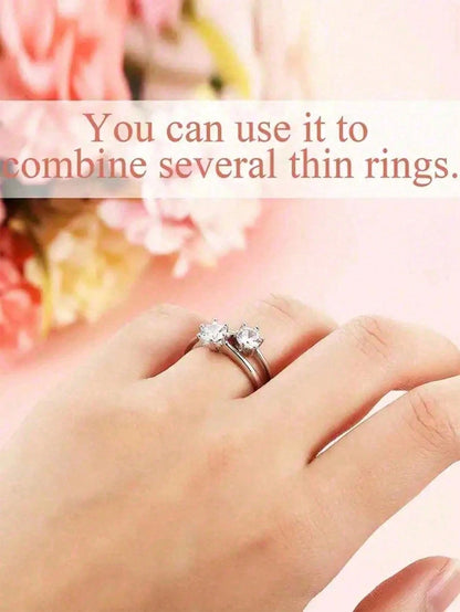 Transparent Ring Size Adjuster, Invisible Ring Adjuster, Women's Loose Finger Ring Size Reducer Invisible Sticker, DIY Sewing Jewelry Tool Set Adjuster, Suitable For Wedding Rings And Jewelry Comfort