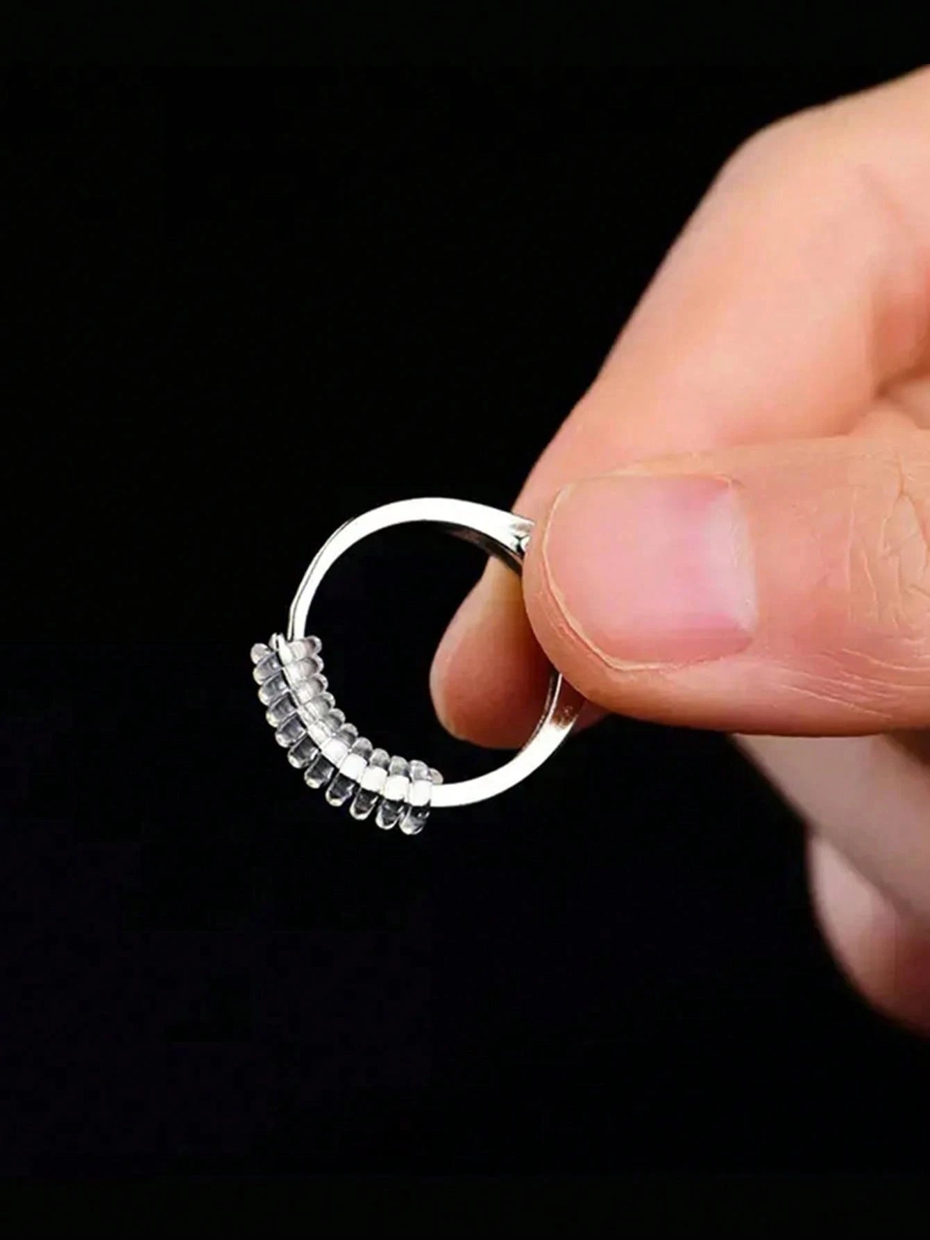 Transparent Ring Sizer Adjuster, Invisible Ring Sizer, Women's Loose Ring Size Reducer Invisible Sticker, Transparent DIY Sewing Jewelry Tool Kit, Loose Ring Adjuster Set- Ideal For Wedding Rings And