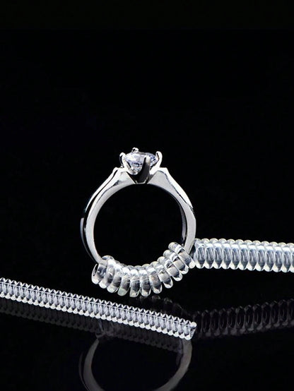 Transparent Ring Sizer Adjuster, Invisible Ring Sizer, Women's Loose Ring Size Reducer Invisible Sticker, Transparent DIY Sewing Jewelry Tool Kit, Loose Ring Adjuster Set- Ideal For Wedding Rings And