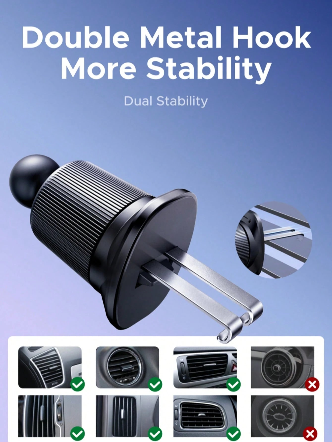 UGREEN Magsafe Car Airvent Foldable Mental Mount Compatible With IPhone 16 15 Pro Max SAM SUNG
