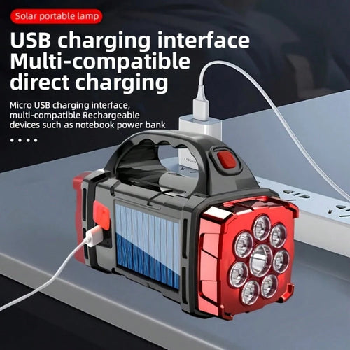Ultra-Bright LED Flashlight With Rechargeable Battery- Perfect For Camping, Emergency, And Outdoor Adventures!