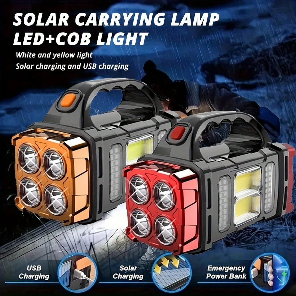 Ultra-Bright LED Flashlight With Rechargeable Battery- Perfect For Camping, Emergency, And Outdoor Adventures!