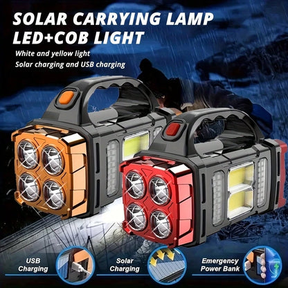 Ultra-Bright LED Flashlight With Rechargeable Battery- Perfect For Camping, Emergency, And Outdoor Adventures!