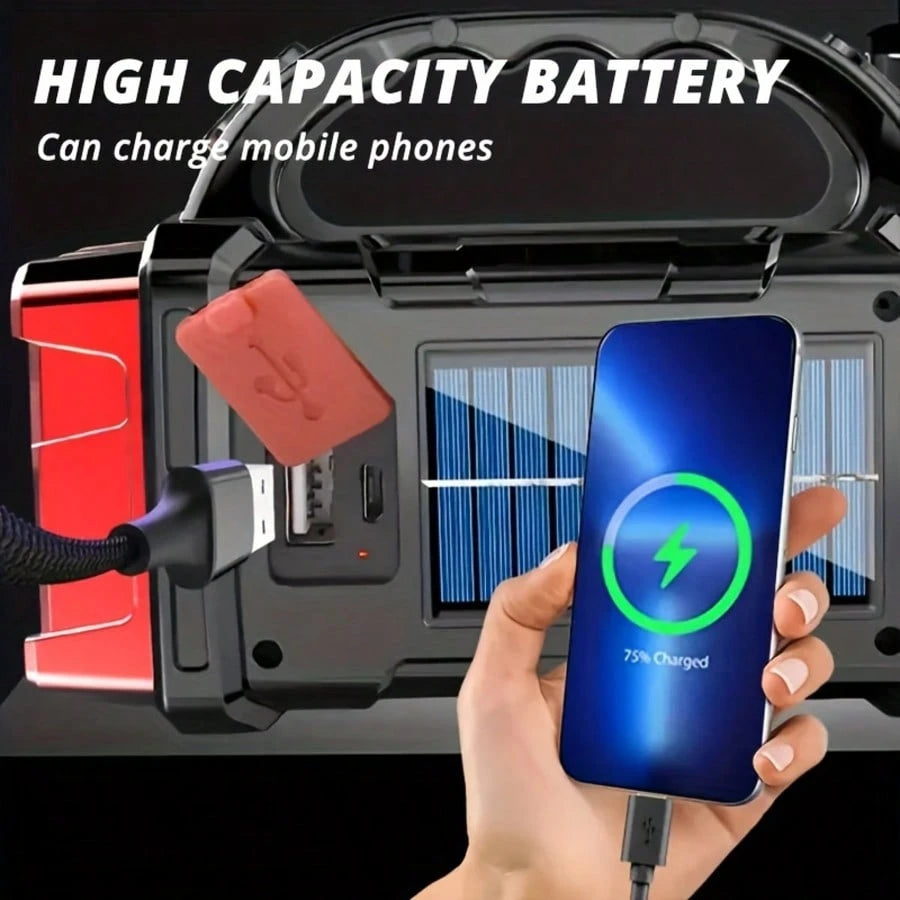 Ultra-Bright LED Flashlight With Rechargeable Battery- Perfect For Camping, Emergency, And Outdoor Adventures!