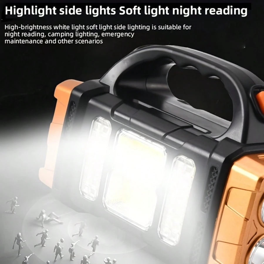 Ultra-Bright LED Flashlight With Rechargeable Battery- Perfect For Camping, Emergency, And Outdoor Adventures!