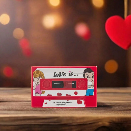 Unique Voice Cassettes Tape Elegant Sound Greeting Card Recordable Surprise Present For Birthdays Anniversaries
