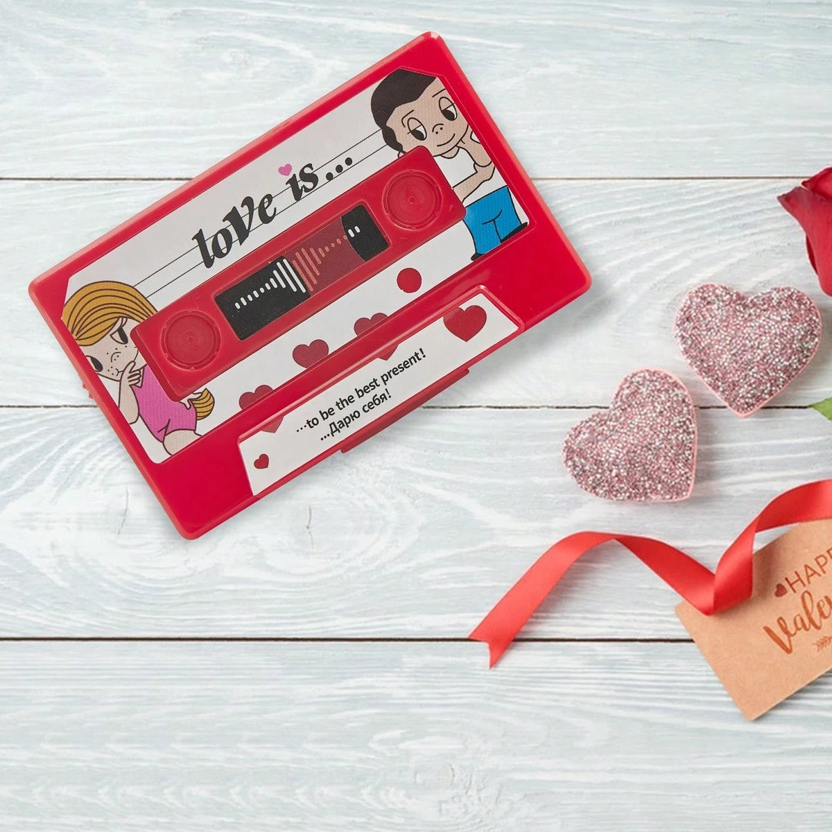 Unique Voice Cassettes Tape Elegant Sound Greeting Card Recordable Surprise Present For Birthdays Anniversaries