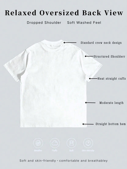 Unisex Drop Shoulder Oversized WWJD Christian T-Shirt, Vintage Letter Color Block Print Short Sleeve Top, Casual Summer Tees For Women