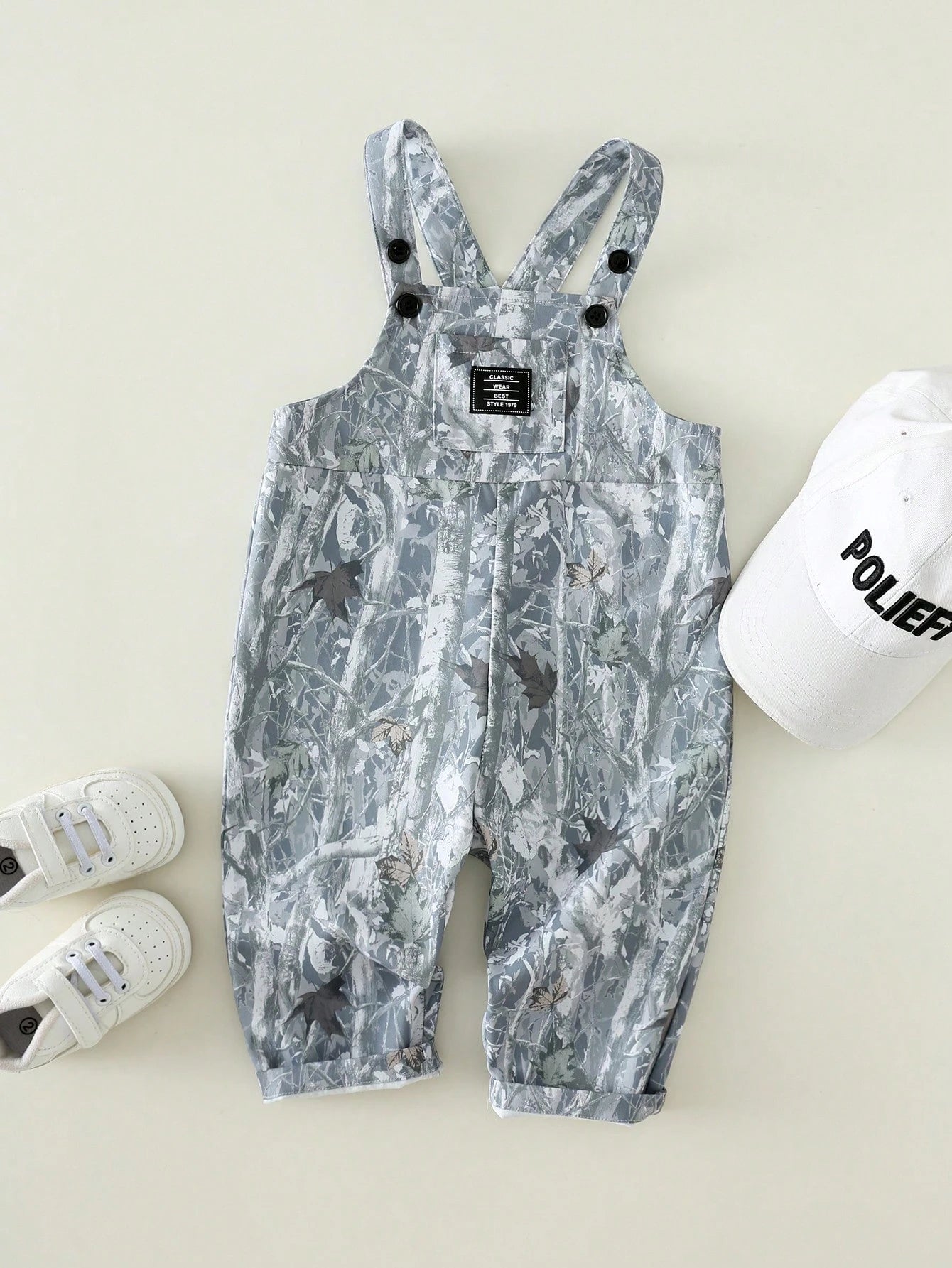 Unisex Newborn Baby Boy/Girl Black Camo,Summer,Casual,Vacation Fashionable Bib Pants Romper,Streetwear Camouflage Print Overalls Toddler Outfit