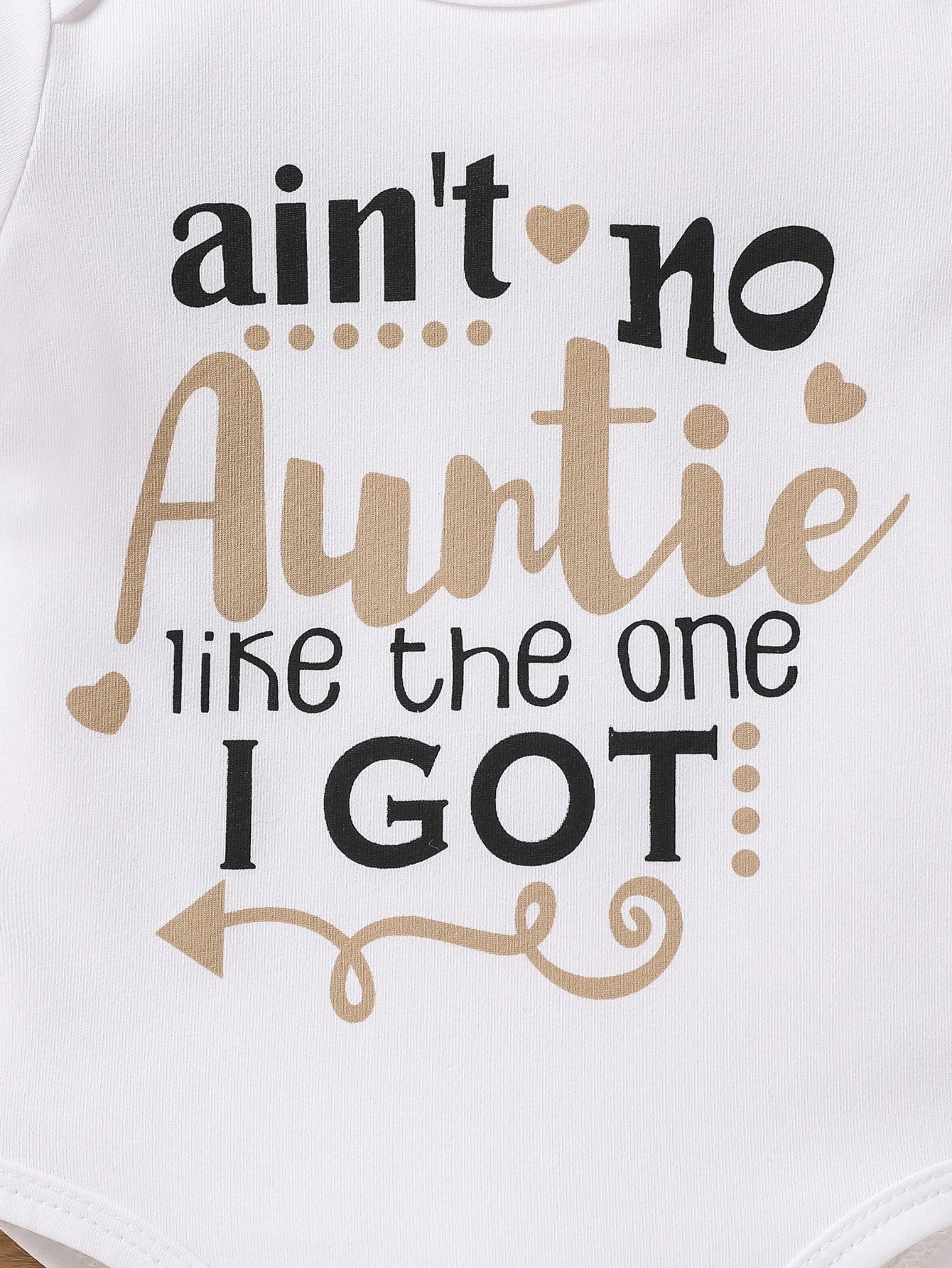 Unisex Newborn Baby Letter Slogan Bodysuit, White Short Sleeve Neutral Newborn Outfit, Neutral Baby, All Season