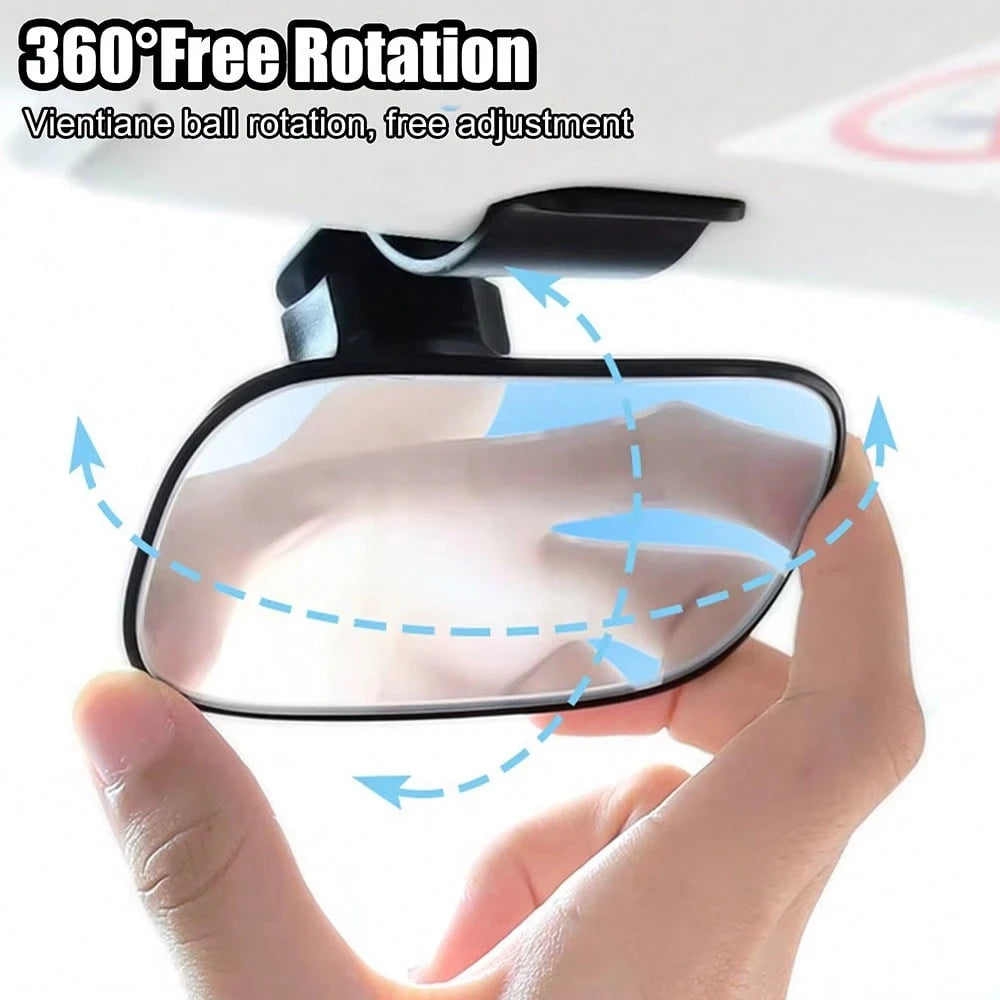 Universal Car Interior Rearview Mirror Baby Mirror Wide Angle Convex Mirror Clip-On Rearview Mirror, Convenient For Observing Rear Passengers