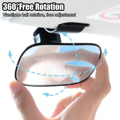 Universal Car Interior Rearview Mirror Baby Mirror Wide Angle Convex Mirror Clip-On Rearview Mirror, Convenient For Observing Rear Passengers