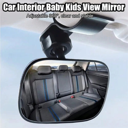 Universal Car Interior Rearview Mirror Baby Mirror Wide Angle Convex Mirror Clip-On Rearview Mirror, Convenient For Observing Rear Passengers