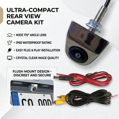 Universal Car Rear View Backup Camera IP68 Waterproof Night Vision High Definition Clear Image Wide Angle Suitable For Most Car Models