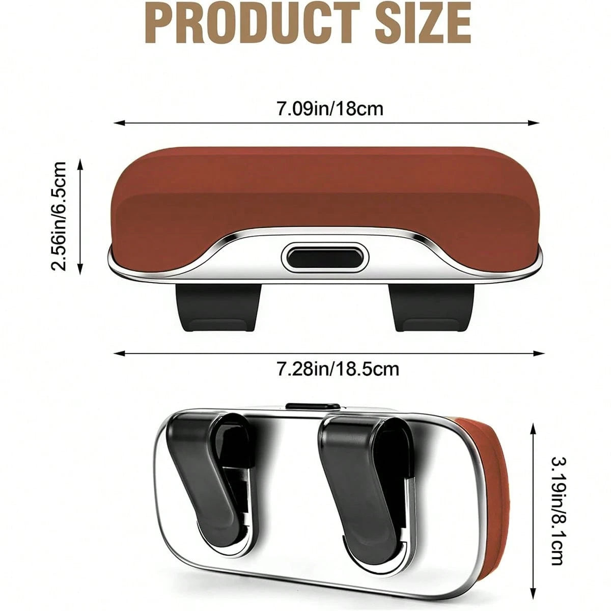 Universal Car Visor & Dashboard Fashion Glasses Holder – One-Handed Quick Access, Scratch-Resistant & Shockproof Case, Heat/Cold Resistant, Easy Install, Great Gift For Drivers, Fathers & Friends, Per