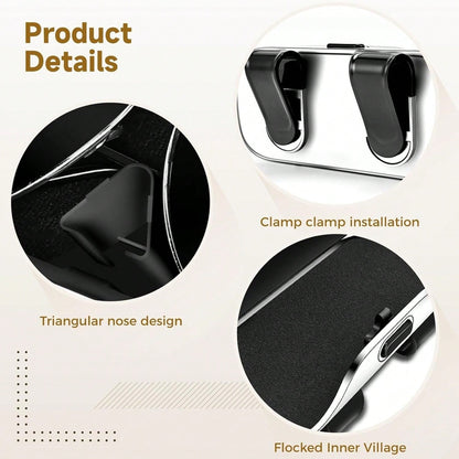 Universal Car Visor & Dashboard Fashion Glasses Holder – One-Handed Quick Access, Scratch-Resistant & Shockproof Case, Heat/Cold Resistant, Easy Install, Great Gift For Drivers, Fathers & Friends, Per