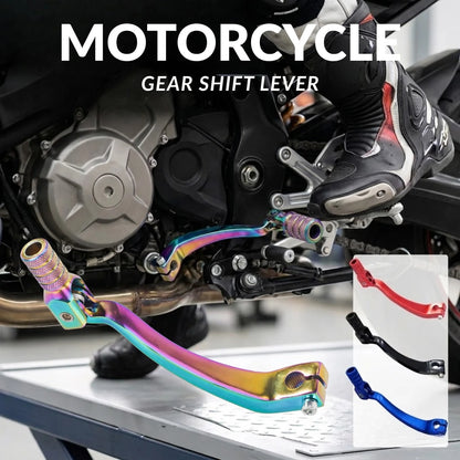 Universal CNC Aluminum Alloy Motorcycle Folding Gear Shift Lever, Durable Lightweight Gear Shifter, Suitable For 50cc-125cc Pit Bike Off-Road Motorcycle CRF XR RM KX KLX TTR PW SSR Apollo Tao Tao Modi