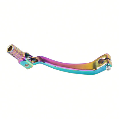 Universal CNC Aluminum Alloy Motorcycle Folding Gear Shift Lever, Durable Lightweight Gear Shifter, Suitable For 50cc-125cc Pit Bike Off-Road Motorcycle CRF XR RM KX KLX TTR PW SSR Apollo Tao Tao Modi