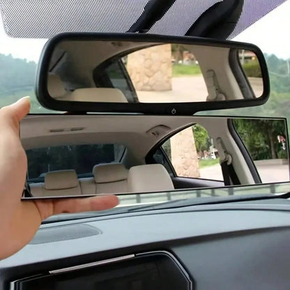Universal Curved Rearview Mirror For Cars, Interior Clip-On Wide-Angle Rearview Mirror, Wide Field Of View Improves Visibility, Effectively Reduces Blind Spots And Increases Driving Distance.