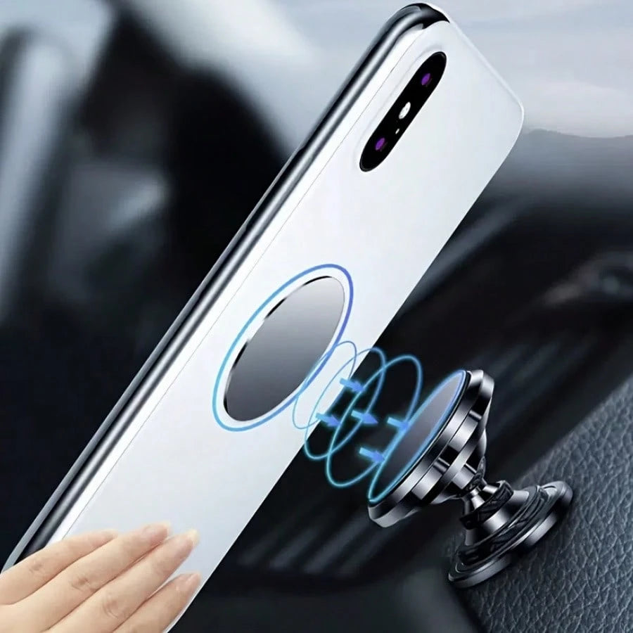 Universal Magnetic Phone Holder 360° Rotating Stand, Equipped With Thick Adhesive Pad And Magnetic Plate, Can Be Firmly Fixed To Any Flat Surface.