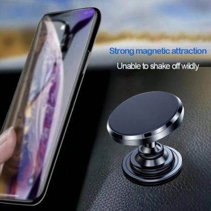 Universal Magnetic Phone Holder 360° Rotating Stand, Equipped With Thick Adhesive Pad And Magnetic Plate, Can Be Firmly Fixed To Any Flat Surface.
