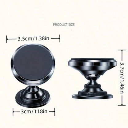 Universal Magnetic Phone Holder 360° Rotating Stand, Equipped With Thick Adhesive Pad And Magnetic Plate, Can Be Firmly Fixed To Any Flat Surface.