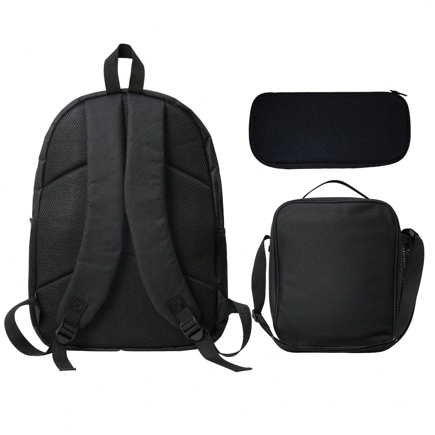 UNSPEAKABLE Anime Backpack 3PCS Set For Teens Women Men Casual School Backpack With Travel Bag Lightweight Daypack For Students