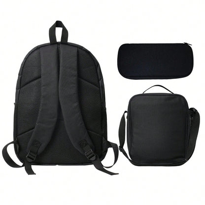 UNSPEAKABLE Anime Backpack 3PCS Set For Teens Women Men Casual School Backpack With Travel Bag Lightweight Daypack For Students
