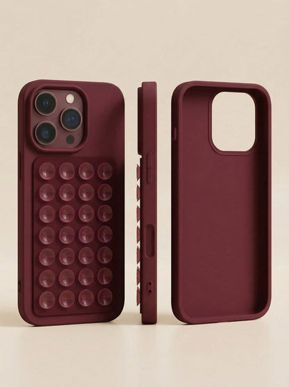 Upgrade 2IN1 Suction Cup Bracket Phone Case Compatible With IPhone 16 15 11 12 13 14 17 Pro Max Plus 17 AIR Cases Shockproof Back Cover Accessories