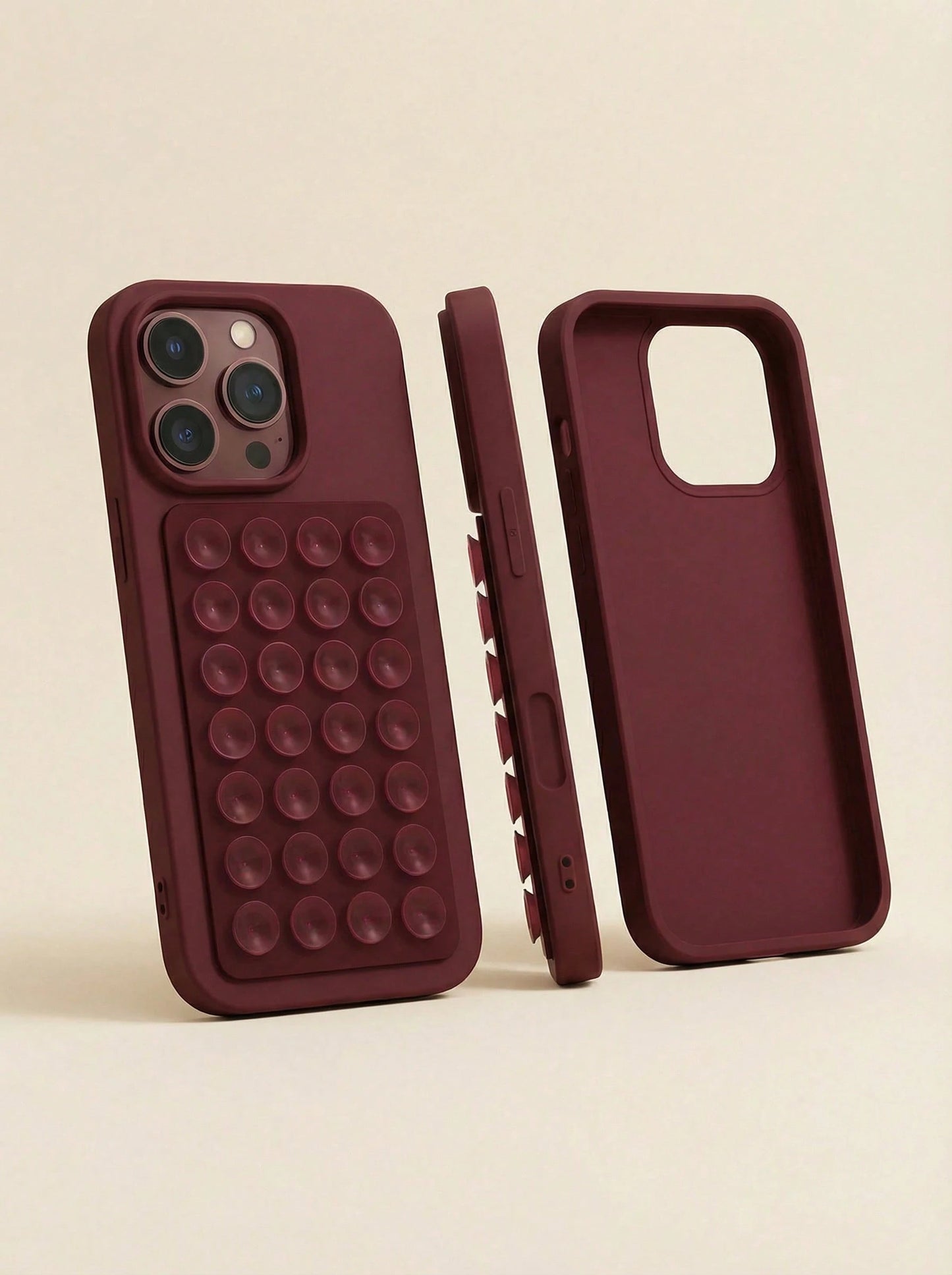 Upgrade 2IN1 Suction Cup Bracket Phone Case Compatible With IPhone 16 15 11 12 13 14 17 Pro Max Plus 17 AIR Cases Shockproof Back Cover Accessories