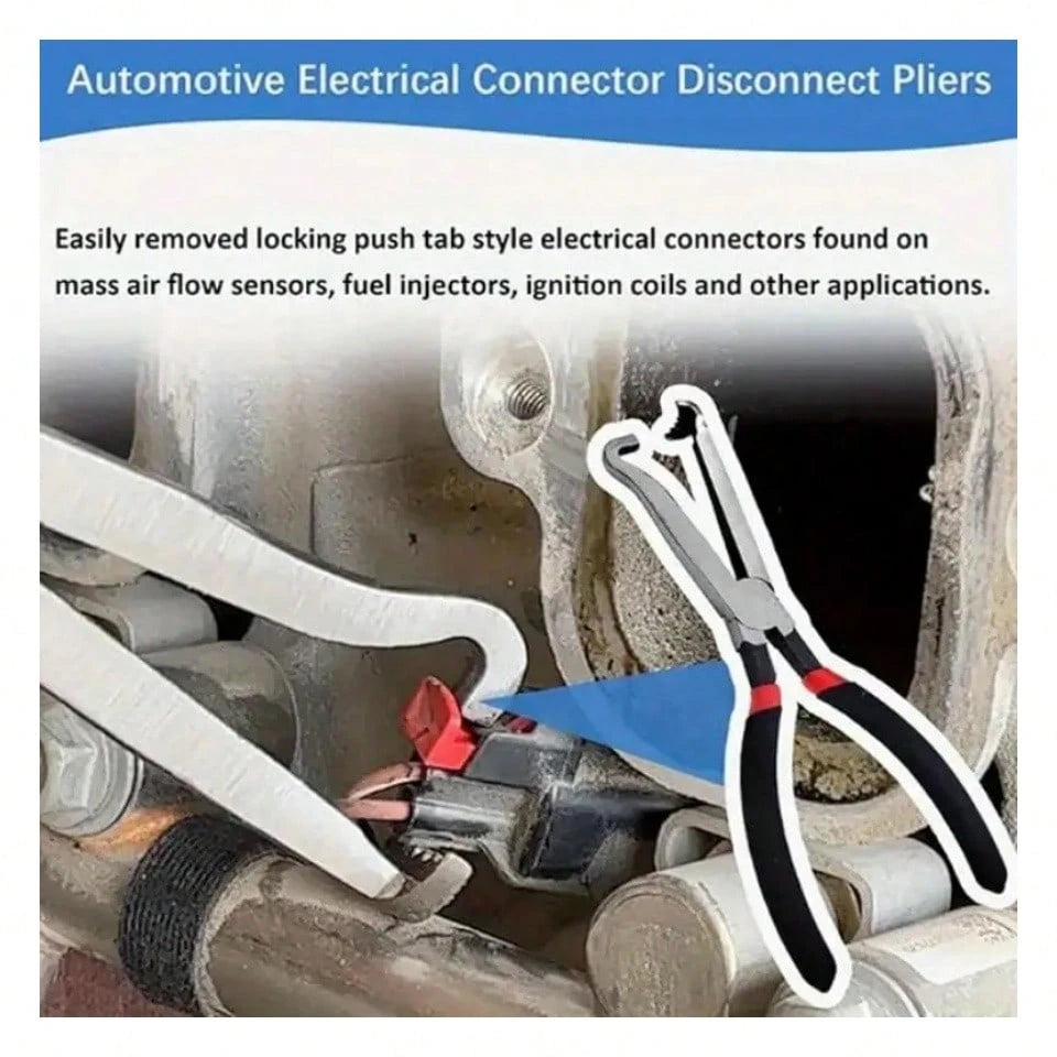 Upgraded 37960 Electrical Disconnect Pliers, 8in Automotive Tools Electrical Connector Pliers, Automotive Electrical Plug Connector Disconnect Tools For Push Tab Style Plugs