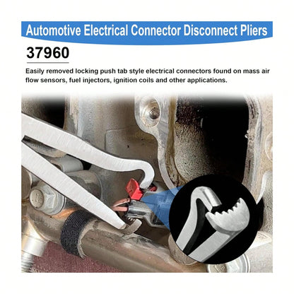Upgraded 37960 Electrical Disconnect Pliers, 8in Automotive Tools Electrical Connector Pliers, Automotive Electrical Plug Connector Disconnect Tools For Push Tab Style Plugs