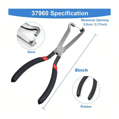 Upgraded 37960 Electrical Disconnect Pliers, 8in Automotive Tools Electrical Connector Pliers, Automotive Electrical Plug Connector Disconnect Tools For Push Tab Style Plugs