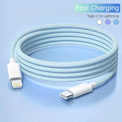 USB-C To Lightning Fast Charging Cable| Compatible With IPhone 14/13/12/11 Pro Max/XR/XS/X/8/7/6 Plus/SE, Type-C Car Charger CarPlay Data Cable, Compatible With Apple Data Cable, Supports PD Fast Cha