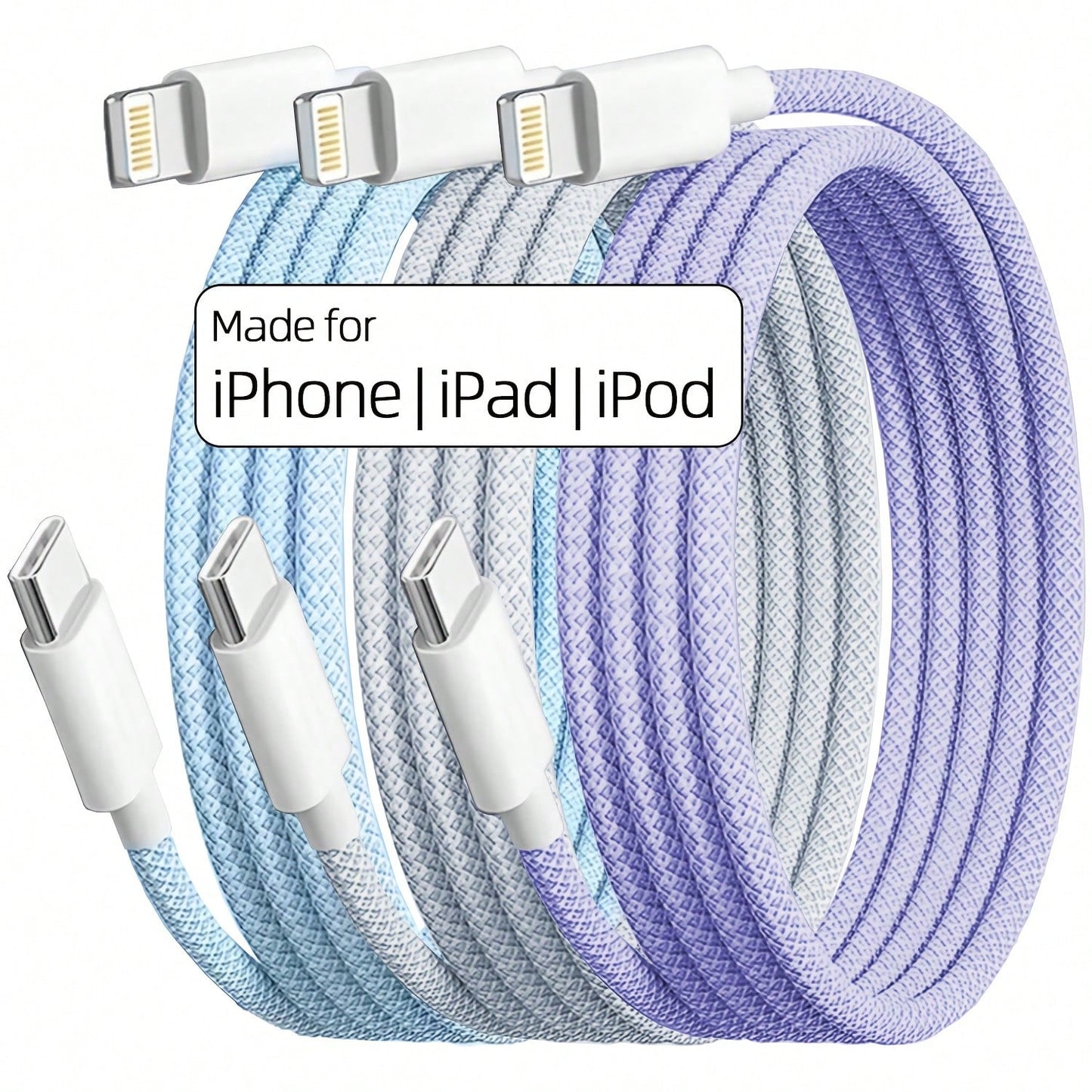 USB-C To Lightning Fast Charging Cable| Compatible With IPhone 14/13/12/11 Pro Max/XR/XS/X/8/7/6 Plus/SE, Type-C Car Charger CarPlay Data Cable, Compatible With Apple Data Cable, Supports PD Fast Cha