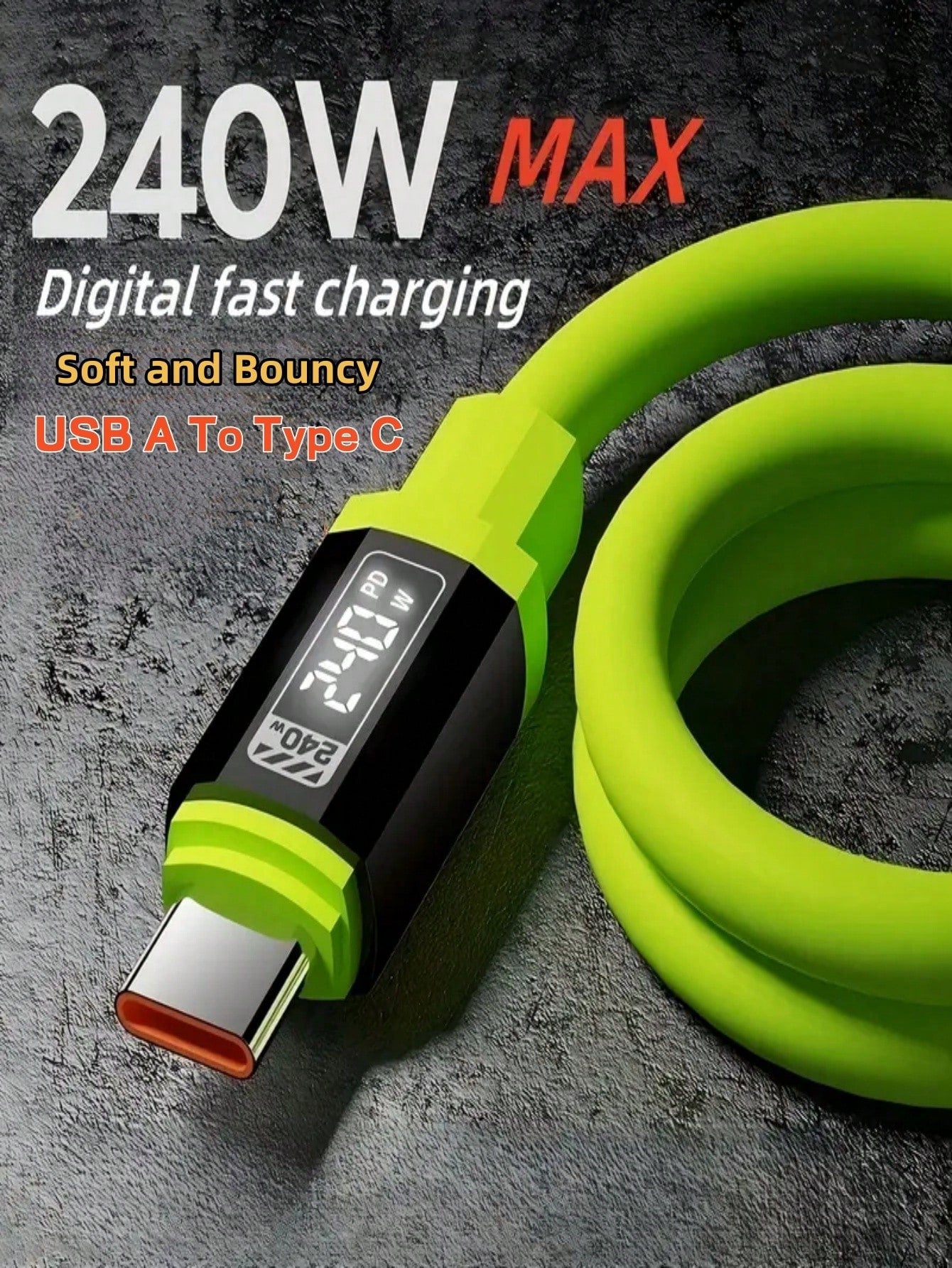 USB-C To Type-C Fast Charging Cable, Apple Charging Cable, Support Data Transfer, TPE Charging Cable, Compatible With Android/Type-C USB Devices, Portable Charger, Charging Cable Compatible With Iphon