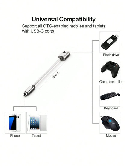 USB C To USB Adapter, Type-C To USB Adapter, USB C Male To USB A Female Adapter, USB 3.0 OTG Adapter Type-C To USB Adapter, Compatible With Laptops/Tablets/Smartphones With USB Type-C Port