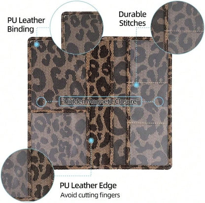 Valardoh Premium Car Registration And Insurance Card Holder, Car Document Holder For Cards, Driver License &Amp; Other Essential Documents (Large, Leopard)