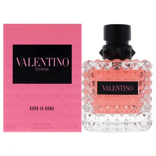 Valentino Born In Roma Fragrance Collection – Two Options Available (100ml/3.4 Fl. Oz.): Donna (Floral Oriental For Women) Or Uomo Intense (Amber Fougère For Men). Inspired By Rome, Long-Lasting Scent
