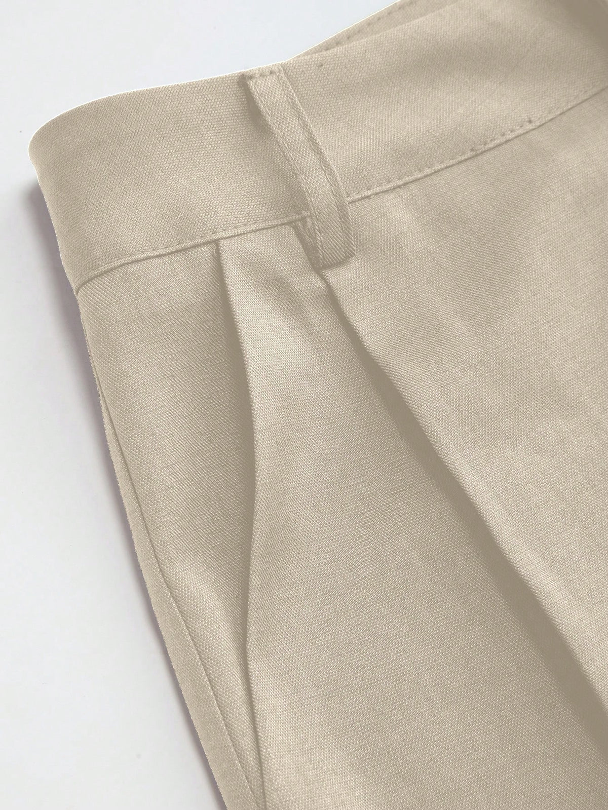 Vela Rue Minimalist Design Thin Slightly Sheer Navy Blue Solid Color Suit Pants With Zipper And Hook Closure Wide Leg Slimming All-Season Fashion Trousers
